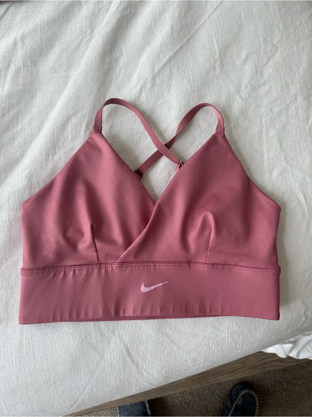 Nike Dusty Rose Cross-Back Light Support Sports Bra